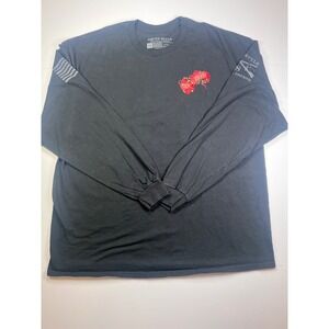 Grunt Style Long Sleeve T-Shirt Mens 2XL Black Give Me Liberty Snake Skull Rose